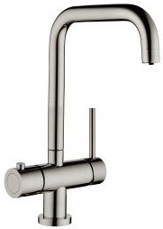 SQUARE NECK HOT WATER TAP BRUSHED